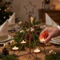 Tealight holder Christmas tree table decoration bronze Ø27cm H38cm | Floristik24.ie