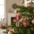 Christmas decoration papier-mâché gift tags 6cm 3pcs | Floristik24.ie