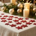 Scatter decoration stars red, mica 4-5cm 40 pcs | Floristik24.ie