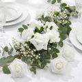 Foam Rose Ø 3.5cm white 48 pcs | Floristik24.ie