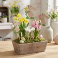 Flower stick rabbit made of wood 9cm 12 pcs | Floristik24.ie