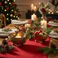 Bowl with reindeer head golden vintage look metal Ø9.5cm 2pcs | Floristik24.ie