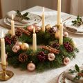 Christmas bauble rose gold glass mirror berries Ø40mm 32 pcs | Floristik24.ie