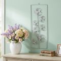 Swallow decoration, wall decoration made of metal, birds to hang white, silver shabby chic H47.5 cm | Floristik24.ie