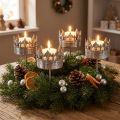 Candle holder antique silver tealight holder Ø5cm H10cm 4 pcs | Floristik24.ie