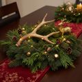 Artificial antlers, lifelike, rustic, 32cm | Floristik24.ie