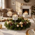 Tealight holder metal for sticking, candle holder crown Ø4.5cm 4pcs | Floristik24.ie