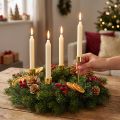 Stick candle holder gold Ø22mm H10.5cm 12 pcs | Floristik24.ie
