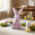 Thinking Rabbit Bust, Light Purple, Easter Decoration, 16.5×13×27cm | Floristik24.ie