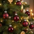 Glass balls Christmas in Bordeaux Mix Ø3cm 22 pcs | Floristik24.ie