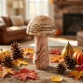 Wooden mushroom for standing, decorative mushroom, wood Paulownia Ø15cm H28cm | Floristik24.ie