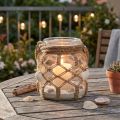 Decorative Glass Macrame Shells Table Decoration Hanging Decoration Ø14cm | Floristik24.ie