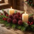 Sweetgum cones red frosted 250g | Floristik24.ie