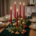 Tapered candles 250/23 ruby (12 pcs.) | Floristik24.ie