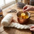 Wool roving 10m white | Floristik24.ie