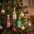Christmas pendant bottle Christmas tree decoration 7cm assorted 4pcs | Floristik24.ie