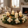 Mini Christmas Balls Cream Mix Matt/Glossy Ø40mm 32 pcs | Floristik24.ie