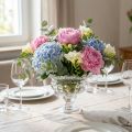Classic glass bowl with base in vintage design – Clear, Ø13cm x 11 cm – Versatile use for trophy decoration | Floristik24.ie