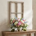Decorative window frame wooden decoration rustic brown 40×60cm | Floristik24.ie