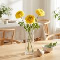 Artificial ranunculus as a single flower for elegant and low-maintenance decoration, 51cm, 3 pieces | Floristik24.ie