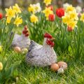 Ceramic Decoration Chicken Funny Easter Decoration Figure 16×12×12cm | Floristik24.ie