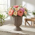 Vintage decorative goblet planter, antique look, grey-brown, Ø15cm, H16cm, for rustic table decoration and stylish home accents | Floristik24.ie