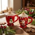 Christmas mug Santa Claus ceramic 10.5cm 2pcs | Floristik24.ie