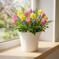 Plastic pot “Irys” White Ø17cm H14cm 1 pc | Floristik24.ie
