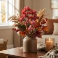 Large burdock artificial plant burdock artificial red 52cm | Floristik24.ie