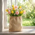 Jute bag 28×10cm H40cm | Floristik24.ie