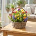 Spring Decoration Birds with Stick Wood Assorted H10.5cm 12 pcs | Floristik24.ie