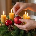 Christmas ball Ø4cm red glossy/matt 24 pcs | Floristik24.ie