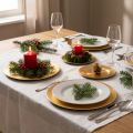 Small round glossy decorative plates, 17cm, 6 pieces | Floristik24.ie