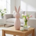 Decorative ceramic rabbit figurine for modern interior design, 22cm | Floristik24.ie