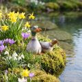 Duck Decoration Ceramic Spring Drake Brown Green L15cm 2 Pcs | Floristik24.ie