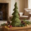 Decoration fir tree flocked Christmas tree green 60cm | Floristik24.ie