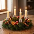 Candle holder Advent wreath 11cm 12 pcs | Floristik24.ie