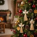 Christmas angel Christmas tree decoration angel raffia 11cm 12 pcs | Floristik24.ie