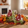 Turtle decoration fly agaric decoration green red 10cm 2pcs | Floristik24.ie