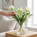Artificial flower parrot tulip artificial tulip green white 69cm | Floristik24.ie