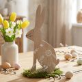 Easter bunny Easter decoration wooden decoration bunny sitting 20×40cm | Floristik24.ie