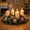 Mini Christmas balls glass mirror berries pink cream Ø20mm 140 pcs | Floristik24.ie