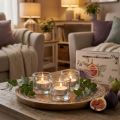 Scented Candles Bergamot Wild Fig Tealights Ø3.5cm 12 pcs | Floristik24.ie