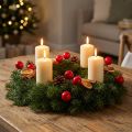 Artificial red berry mini Christmas baubles for floral decoration, 2cm, 48 pieces | Floristik24.ie