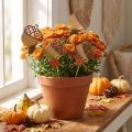 Wooden flower stakes, acorns, autumn decoration, 7x10cm, 12 pieces | Floristik24.ie