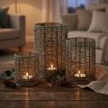 Candle holder metal tealight holder Ø8/10/13cm set of 3 | Floristik24.ie