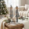 Deco figures winter children figures girls H19cm 2pcs | Floristik24.ie