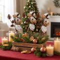 Decorative branches Christmas artificial mix assorted 29cm 3 bunch | Floristik24.ie