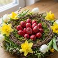Quail egg red 3cm Easter decoration 50 pcs | Floristik24.ie
