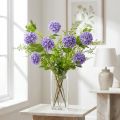 Snowball Artificial Flowers Purple Blossom 5 Umbels L78cm 2pcs | Floristik24.ie